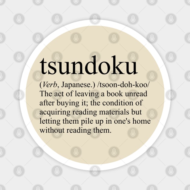 Tsundoku Magnet by Library Of Chapters